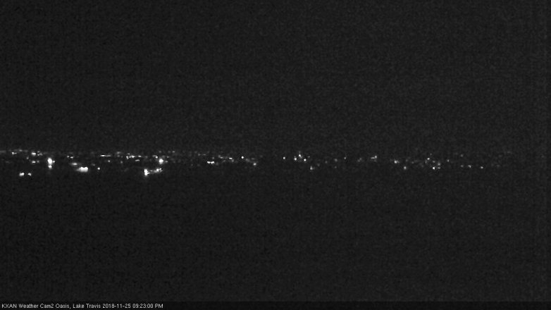 Lake Travis webcam, November 25, 2018 8:25 PM CT