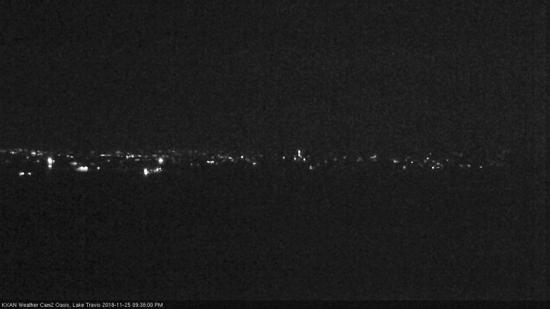 Lake Travis webcam, November 25, 2018 8:40 PM CT