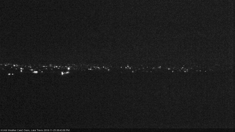 Lake Travis webcam, November 25, 2018 8:45 PM CT