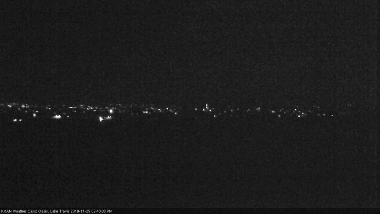Lake Travis webcam, November 25, 2018 8:50 PM CT