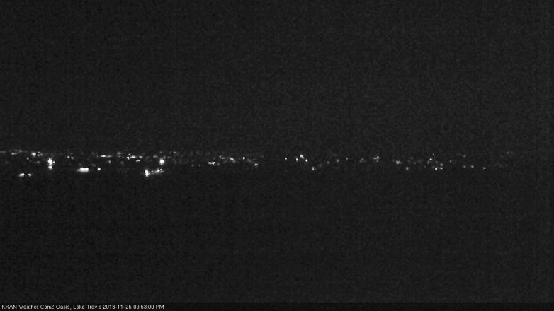 Lake Travis webcam, November 25, 2018 8:55 PM CT