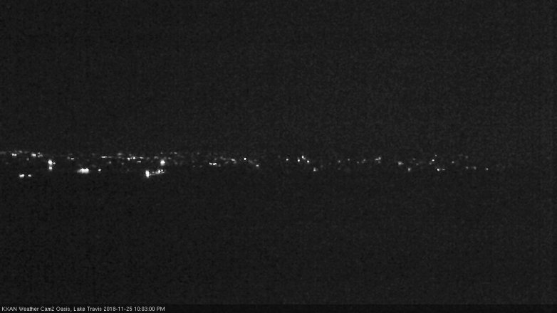 Lake Travis webcam, November 25, 2018 9:05 PM CT