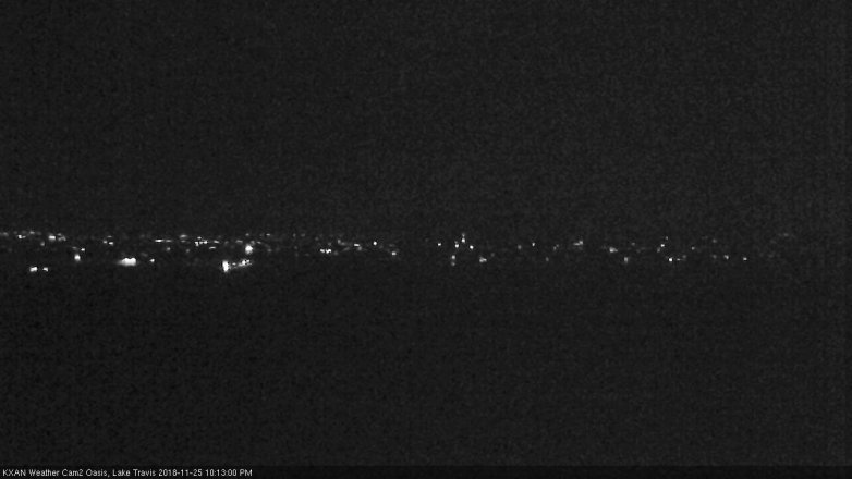 Lake Travis webcam, November 25, 2018 9:15 PM CT