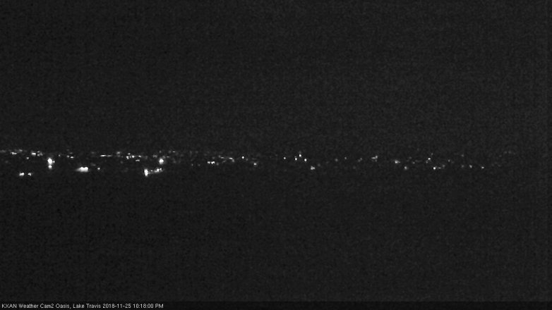 Lake Travis webcam, November 25, 2018 9:20 PM CT
