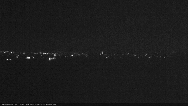 Lake Travis webcam, November 25, 2018 9:25 PM CT