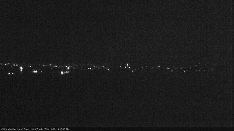 Lake Travis webcam, November 25, 2018 9:35 PM CT