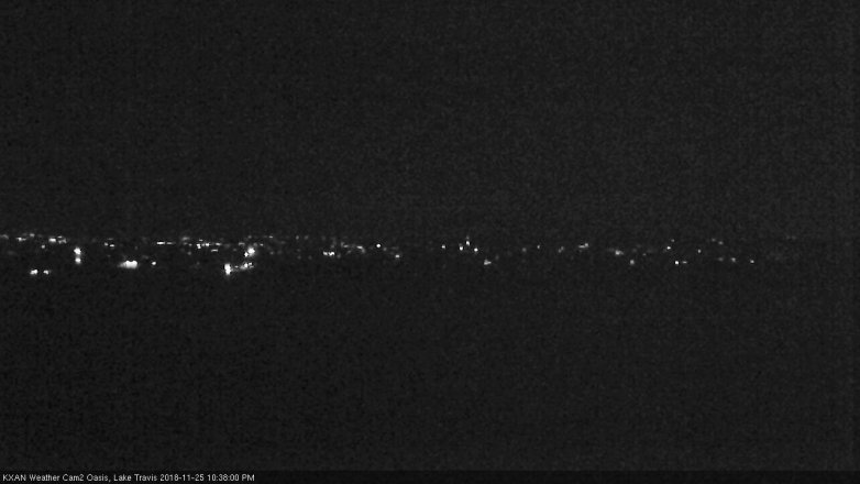 Lake Travis webcam, November 25, 2018 9:40 PM CT