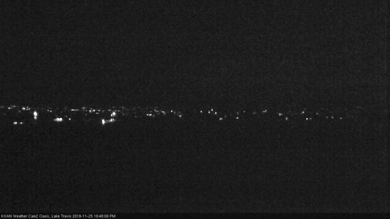 Lake Travis webcam, November 25, 2018 9:50 PM CT