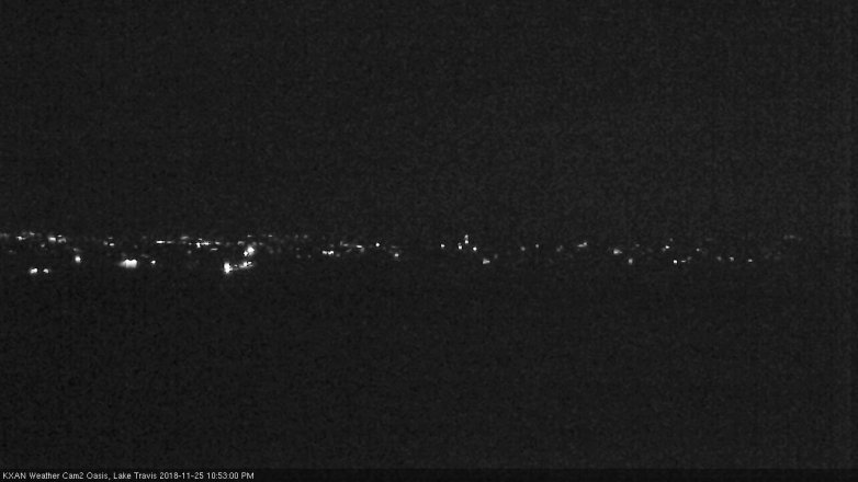 Lake Travis webcam, November 25, 2018 9:55 PM CT