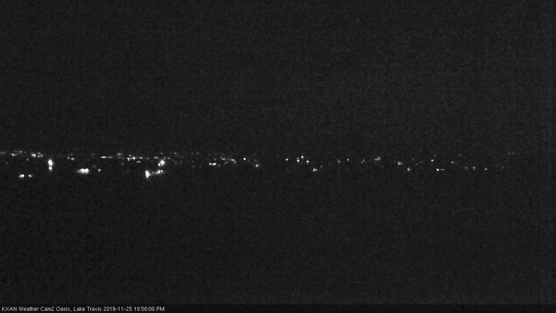 Lake Travis webcam, November 25, 2018 10:00 PM CT