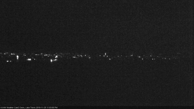 Lake Travis webcam, November 25, 2018 10:05 PM CT