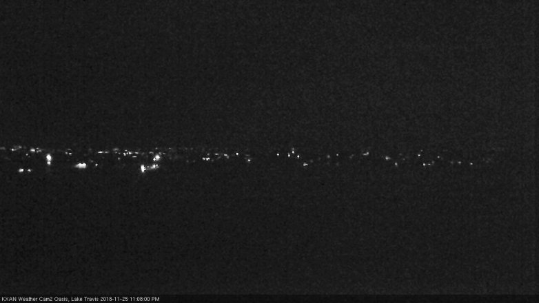 Lake Travis webcam, November 25, 2018 10:10 PM CT