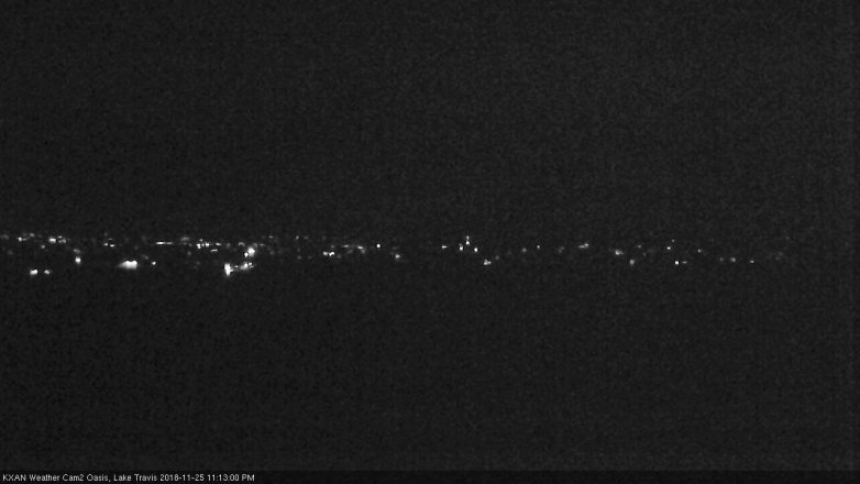 Lake Travis webcam, November 25, 2018 10:15 PM CT