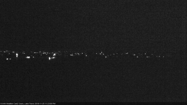 Lake Travis webcam, November 25, 2018 10:25 PM CT