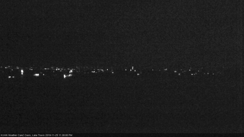 Lake Travis webcam, November 25, 2018 10:40 PM CT