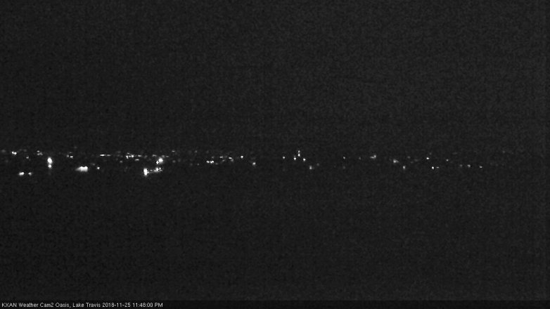Lake Travis webcam, November 25, 2018 10:50 PM CT