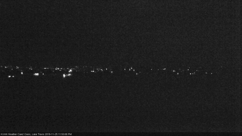 Lake Travis webcam, November 25, 2018 10:55 PM CT