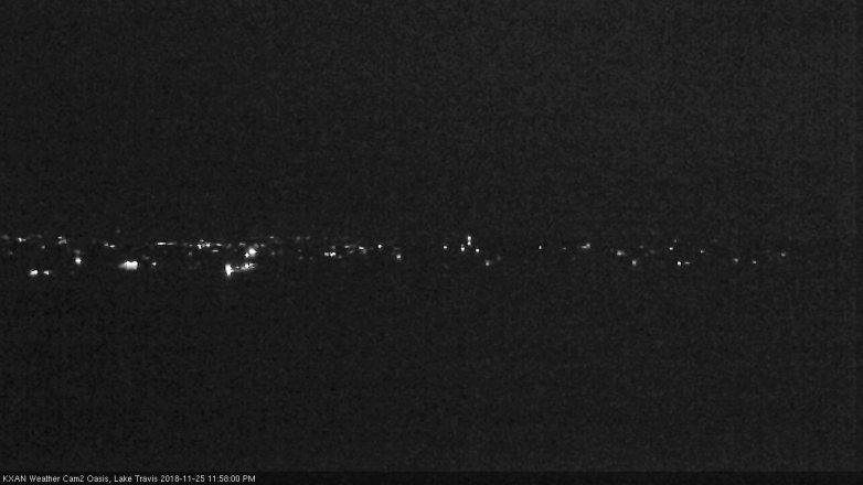 Lake Travis webcam, November 25, 2018 11:00 PM CT