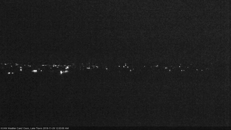 Lake Travis webcam, November 25, 2018 11:05 PM CT