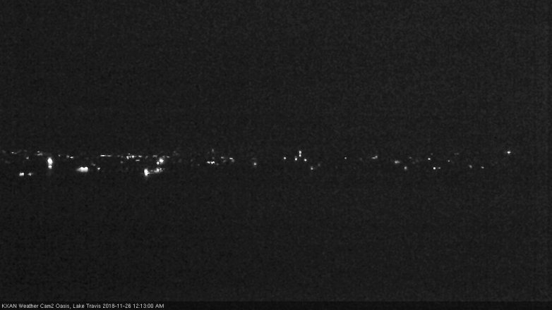 Lake Travis webcam, November 25, 2018 11:15 PM CT