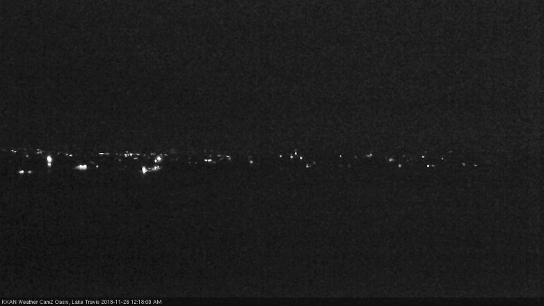 Lake Travis webcam, November 25, 2018 11:20 PM CT