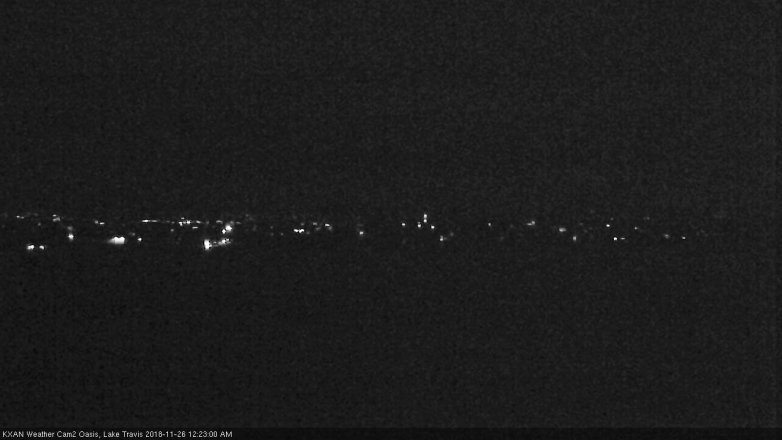 Lake Travis webcam, November 25, 2018 11:25 PM CT