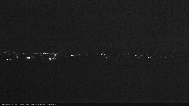Lake Travis webcam, November 25, 2018 11:30 PM CT