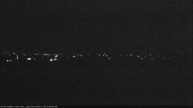 Lake Travis webcam, November 25, 2018 11:40 PM CT