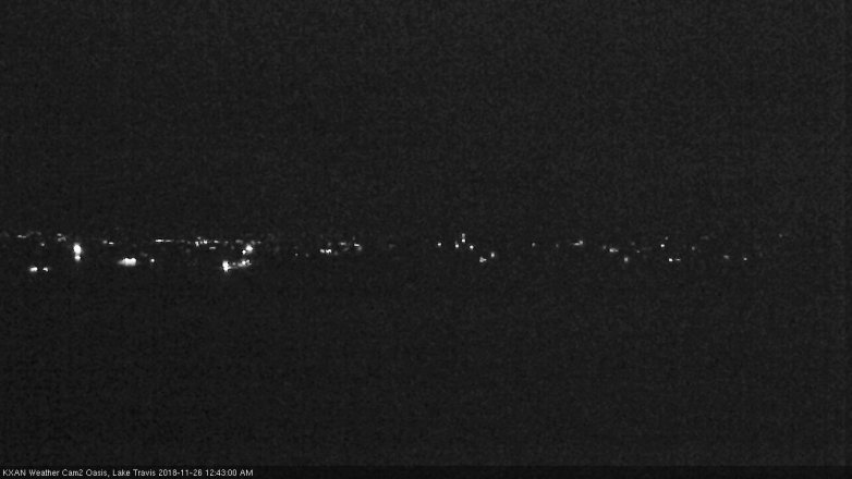 Lake Travis webcam, November 25, 2018 11:45 PM CT