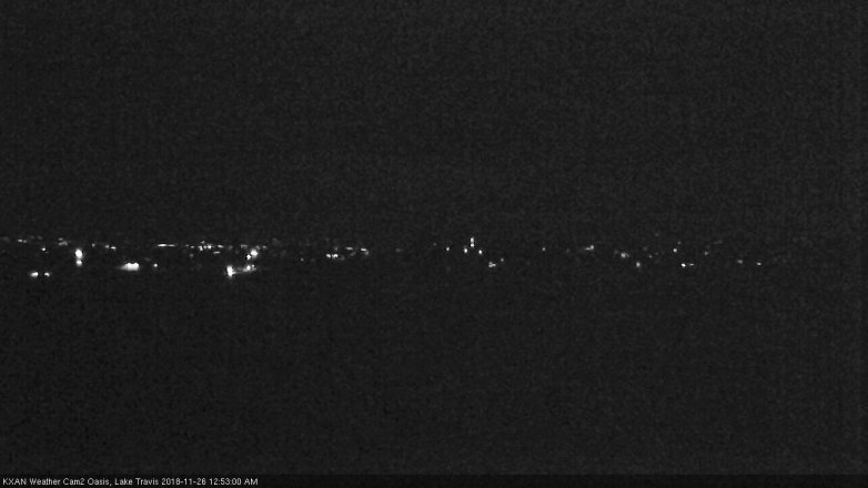 Lake Travis webcam, November 25, 2018 11:55 PM CT