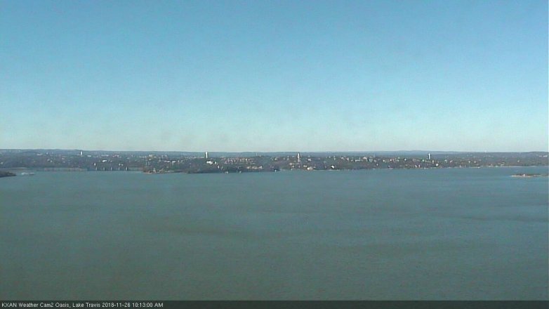 Lake Travis webcam, November 26, 2018 9:15 AM CT