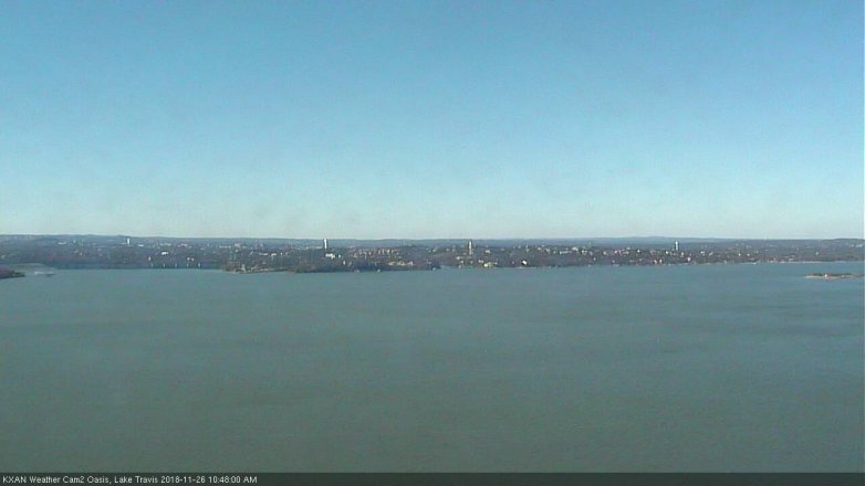 Lake Travis webcam, November 26, 2018 9:50 AM CT