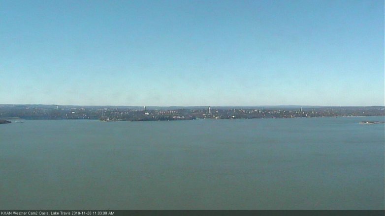 Lake Travis webcam, November 26, 2018 10:05 AM CT
