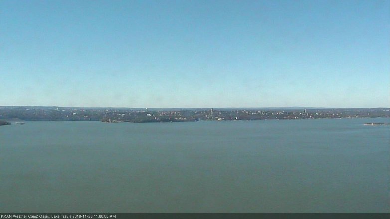 Lake Travis webcam, November 26, 2018 10:10 AM CT