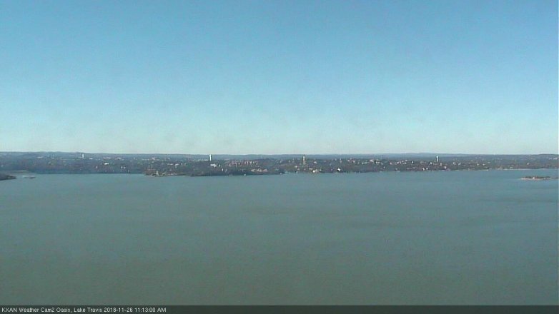 Lake Travis webcam, November 26, 2018 10:15 AM CT