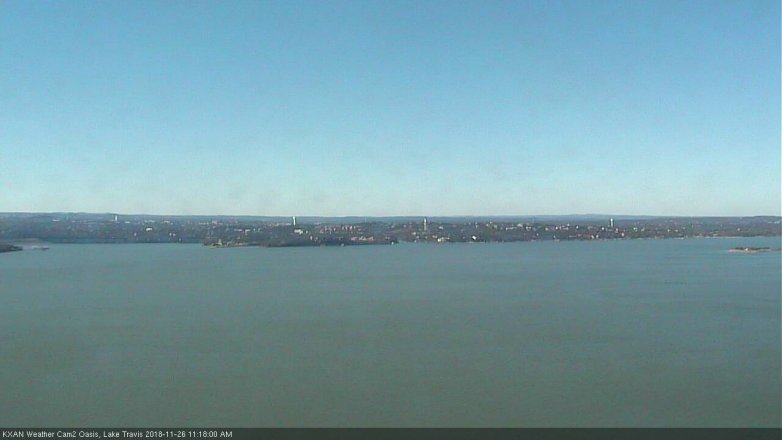 Lake Travis webcam, November 26, 2018 10:20 AM CT