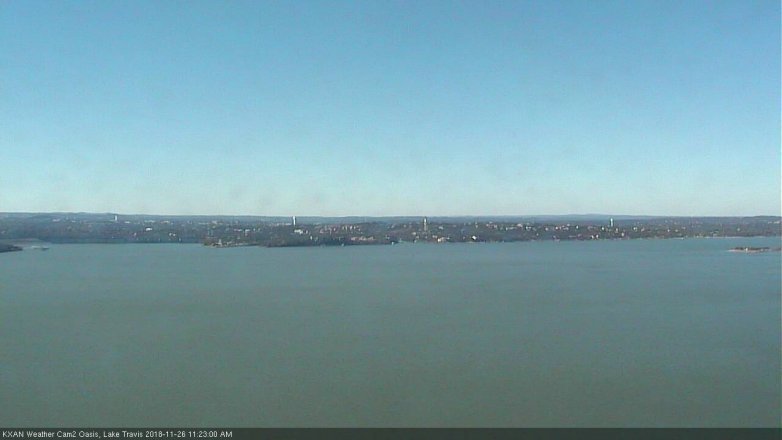 Lake Travis webcam, November 26, 2018 10:25 AM CT