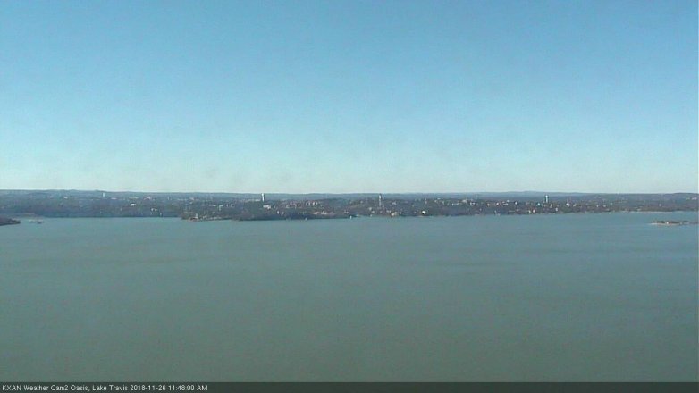 Lake Travis webcam, November 26, 2018 10:50 AM CT