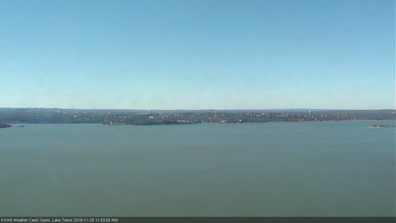 Lake Travis webcam, November 26, 2018 10:55 AM CT