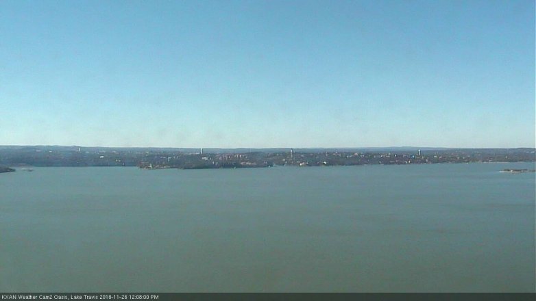 Lake Travis webcam, November 26, 2018 11:10 AM CT