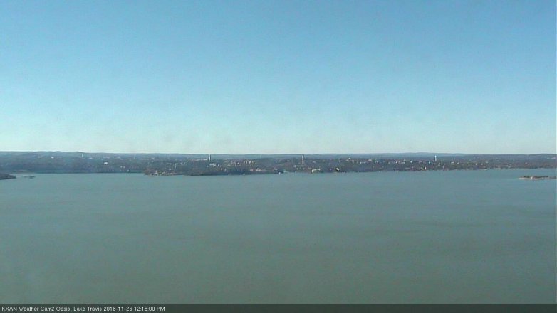 Lake Travis webcam, November 26, 2018 11:20 AM CT