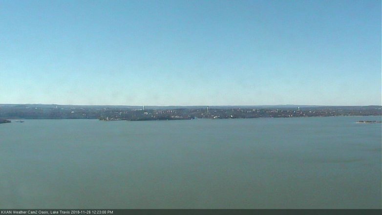 Lake Travis webcam, November 26, 2018 11:25 AM CT