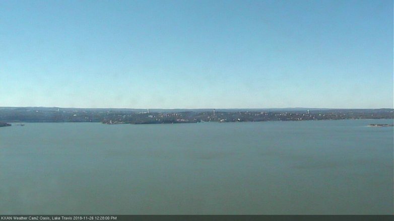 Lake Travis webcam, November 26, 2018 11:30 AM CT