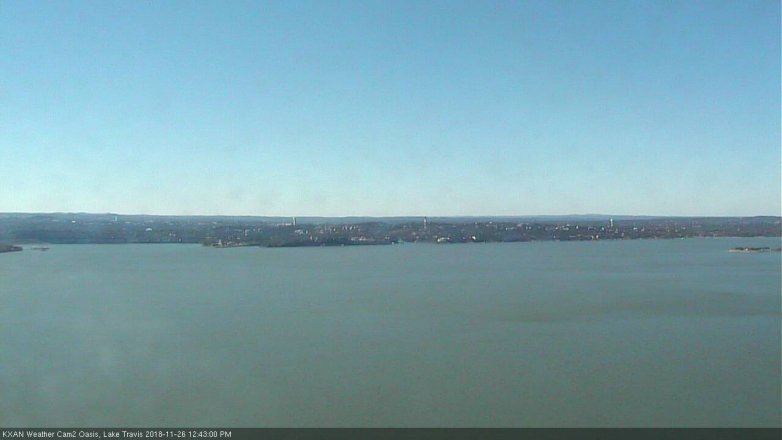 Lake Travis webcam, November 26, 2018 11:45 AM CT