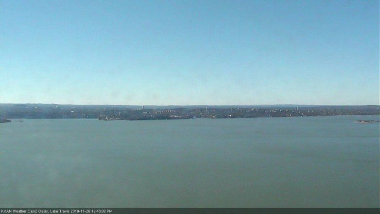 Lake Travis webcam, November 26, 2018 11:50 AM CT