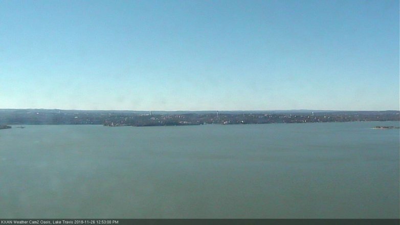 Lake Travis webcam, November 26, 2018 11:55 AM CT