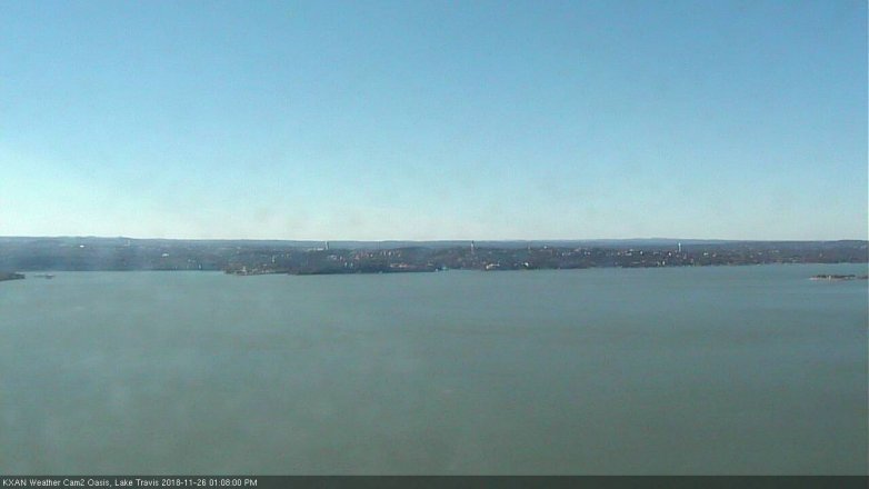 Lake Travis webcam, November 26, 2018 12:10 PM CT