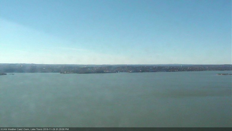 Lake Travis webcam, November 26, 2018 12:30 PM CT