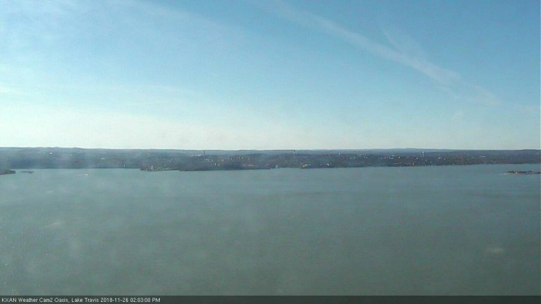Lake Travis webcam, November 26, 2018 1:05 PM CT