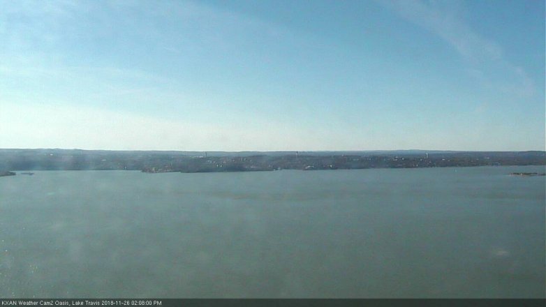 Lake Travis webcam, November 26, 2018 1:10 PM CT